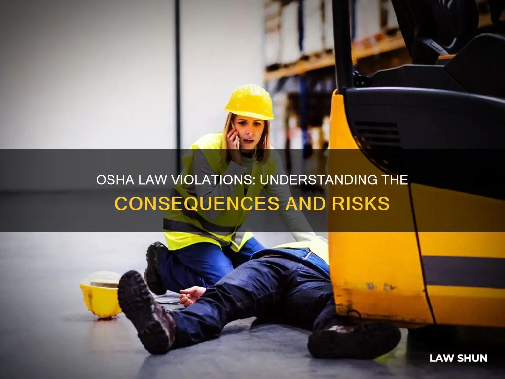 what happems if you break osha laws