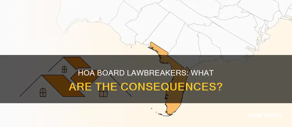 what happen if your hoa board breaks the law floridaa