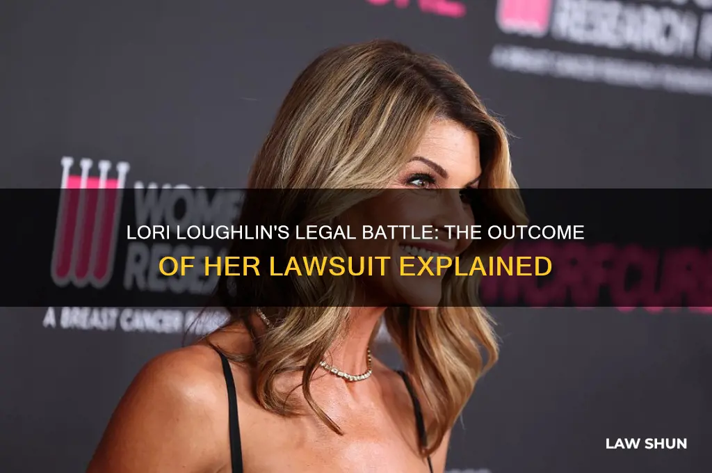 what happen to lori loughlin law suit against her