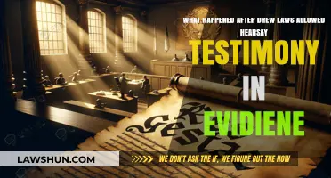 Drew Law's Hearsay Rule: Aftermath and Impact on Evidence Testimony