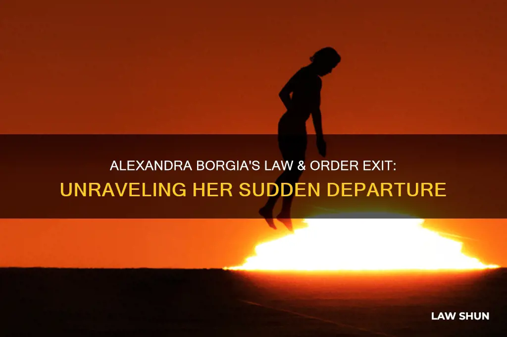 what happened to alexandra borgia on law &amp