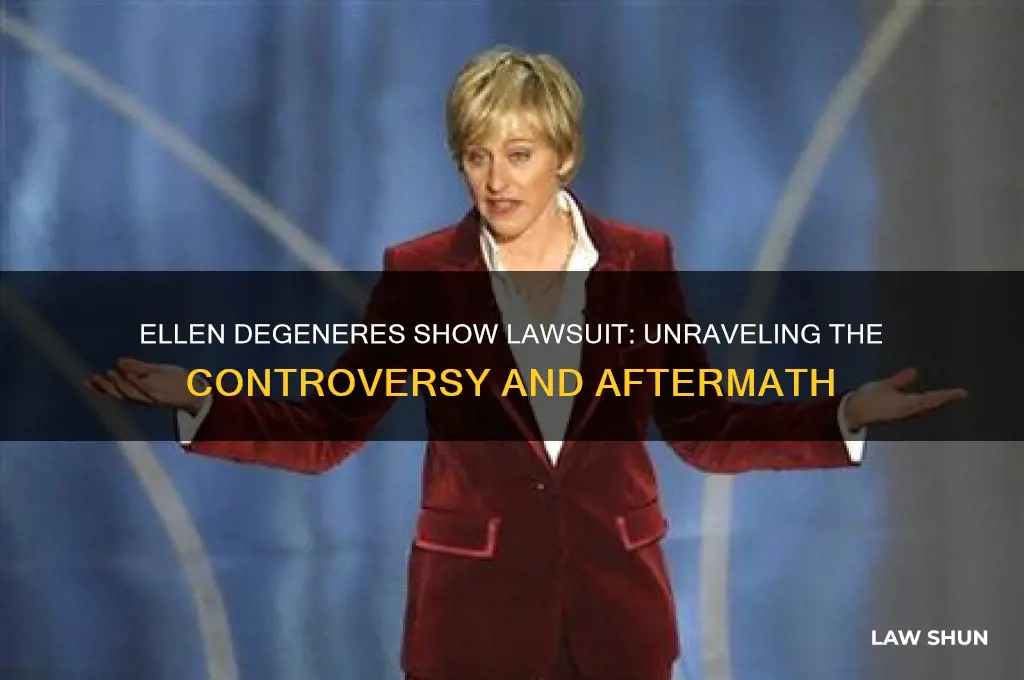 what happened to ellen show law suit