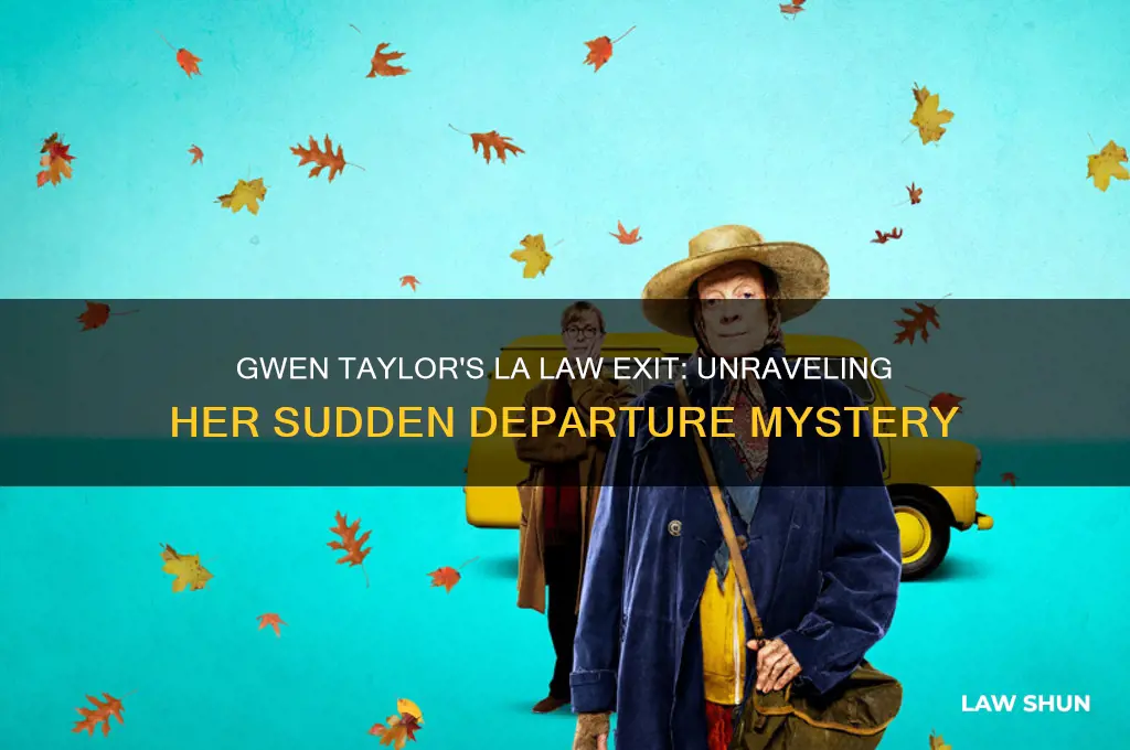 what happened to gwen on la law