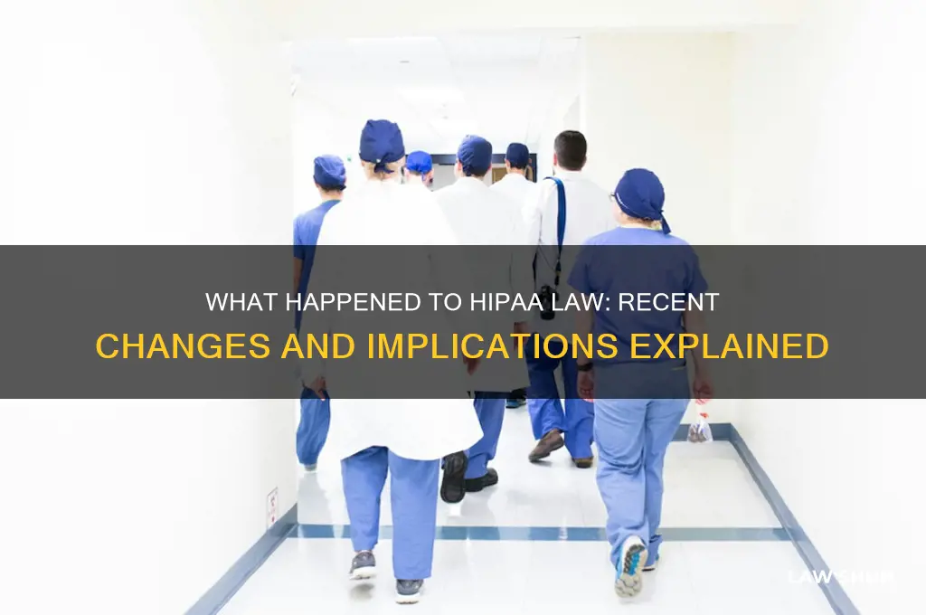 what happened to hipaa law