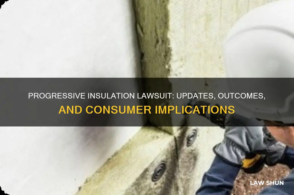 what happened to progressive insulation law suit