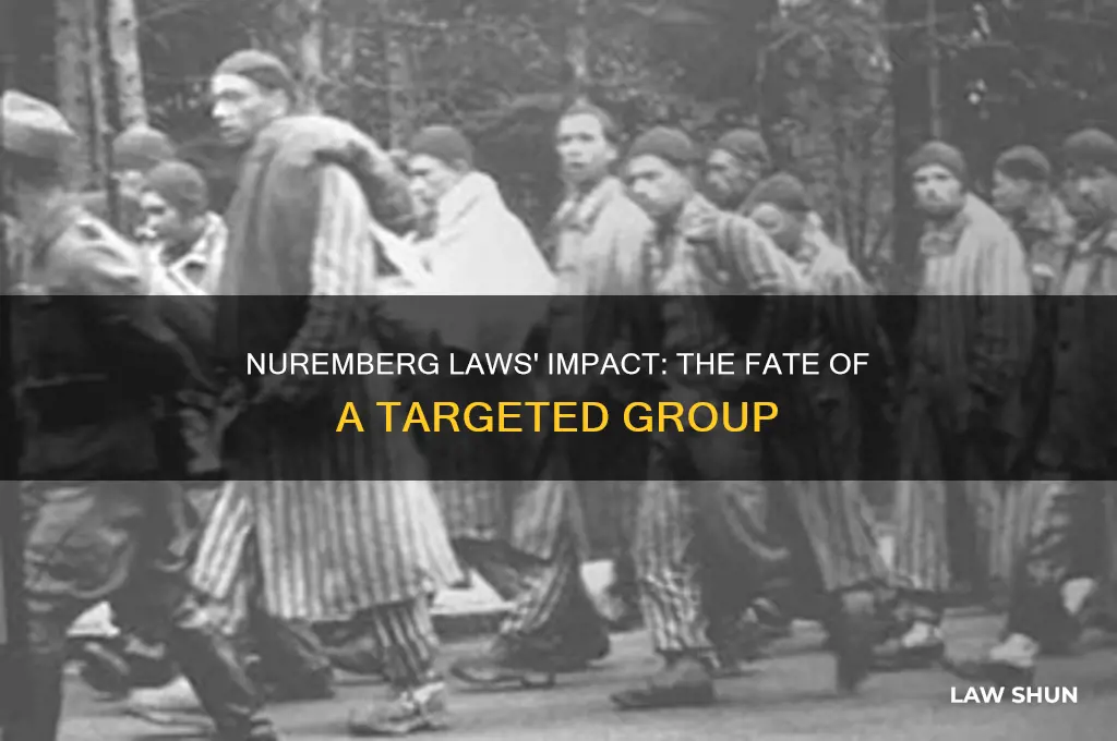 what happened to that group under the nuremberg laws