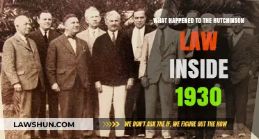 The Hutchinson Law's Demise: Unraveling the 1930 Legal Shift