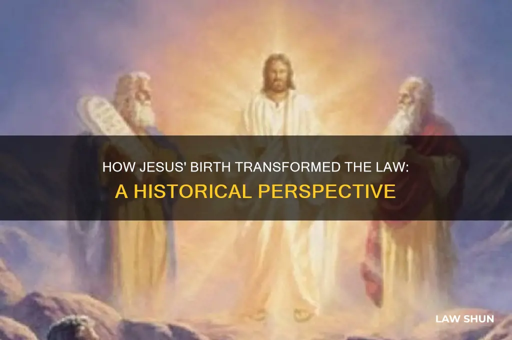 what happened to the law after jesus birth