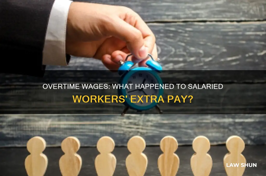 what happened to the law paying salaried people overtime wages