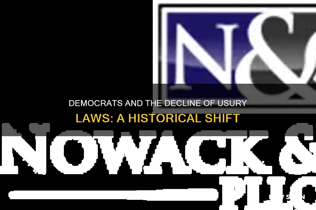 what happened to usury laws democrats
