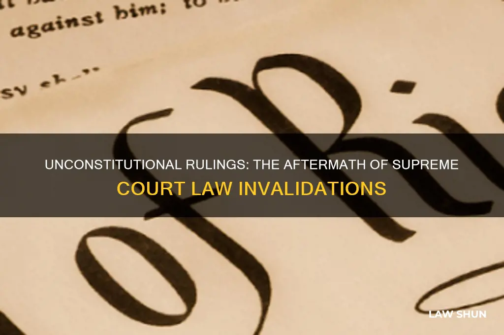 what happens after the supreme court declares a law unconstitutional