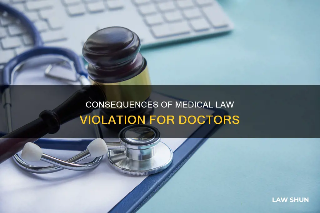 what happens if a ma breaks a medical law