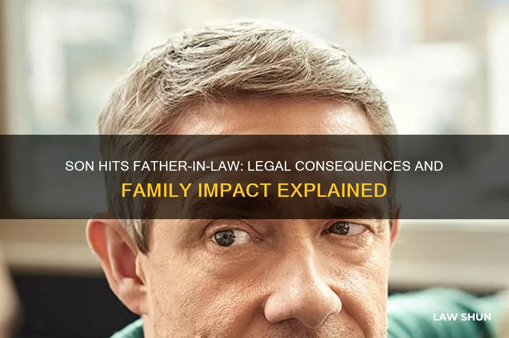 what happens if a son hits his father law