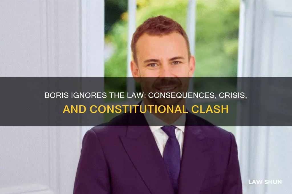 what happens if boris ignores the law