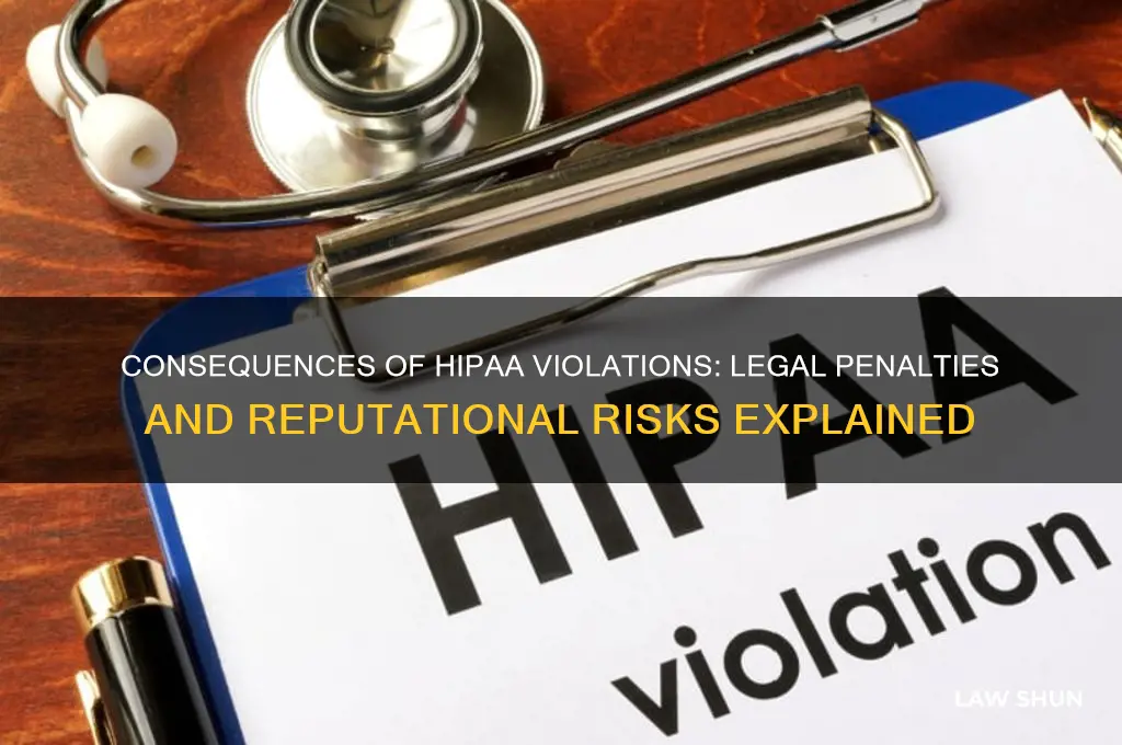 what happens if hippa law is broken