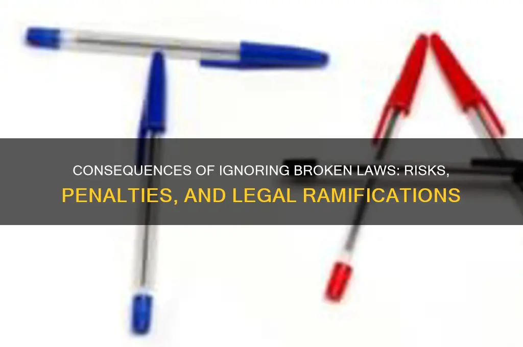 what happens if i avoid laws are broken