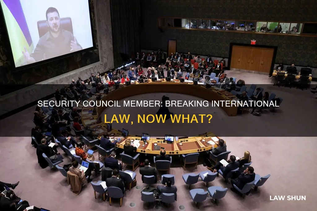 what happens if security council member breaks international law