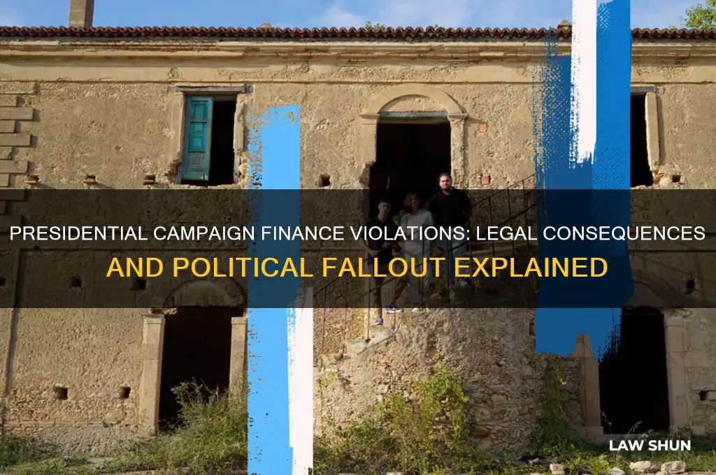 what happens if the president broke campaign finance laws