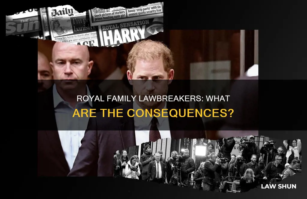 what happens if the royal family break the law