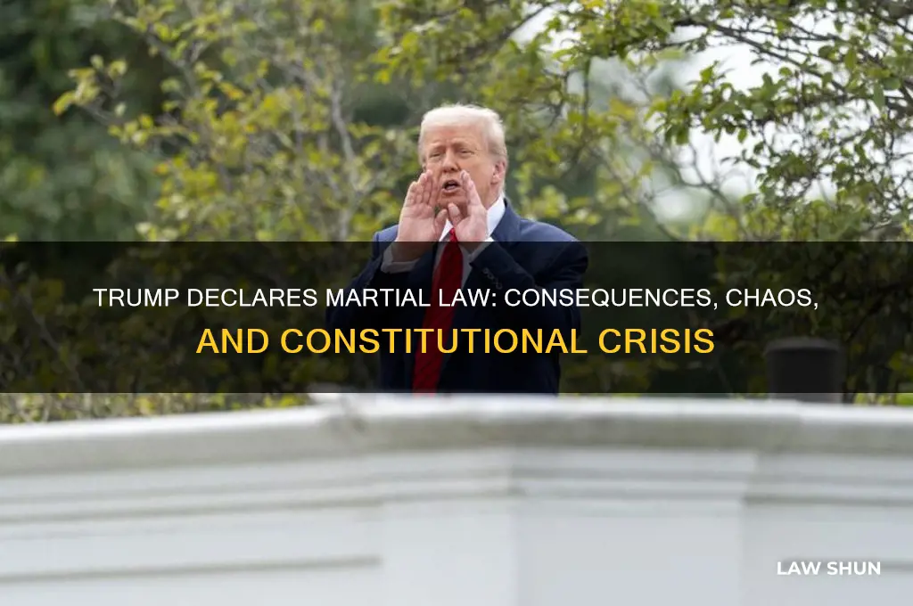 what happens if trump declaire marshall law