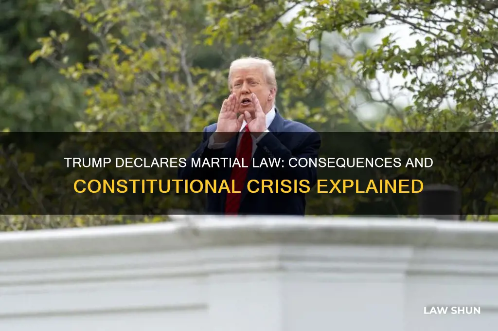 what happens if trump declares marshall law