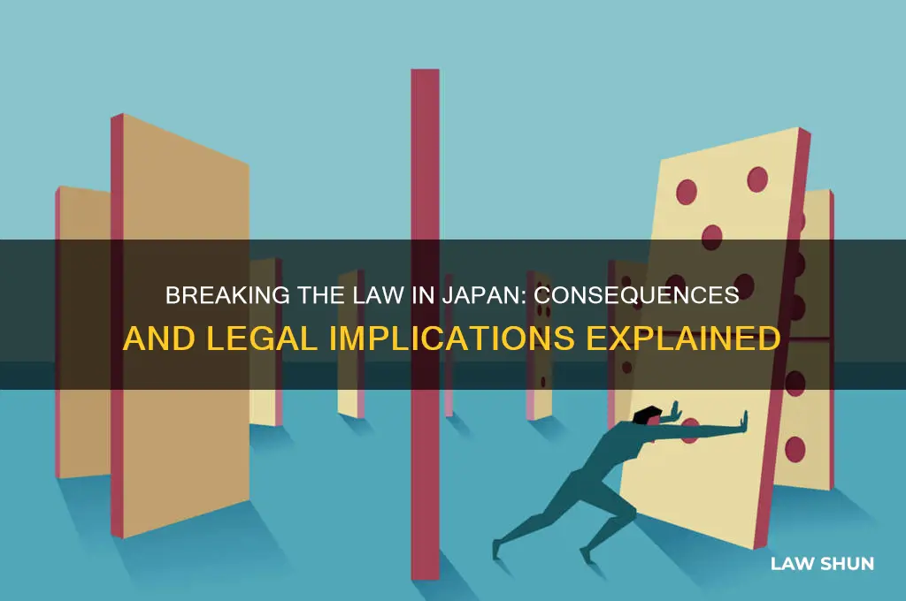 what happens if you brake the law in japan