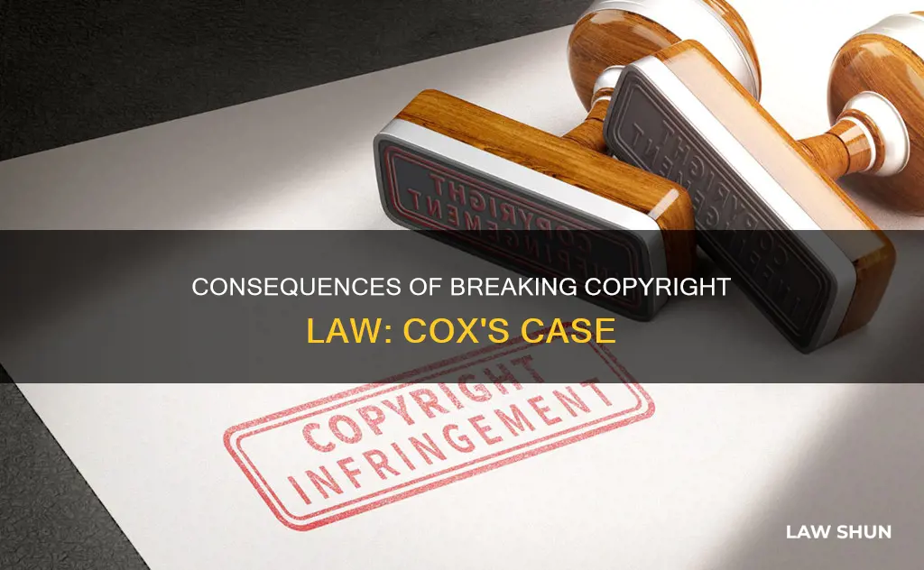 what happens if you break copyright law cox