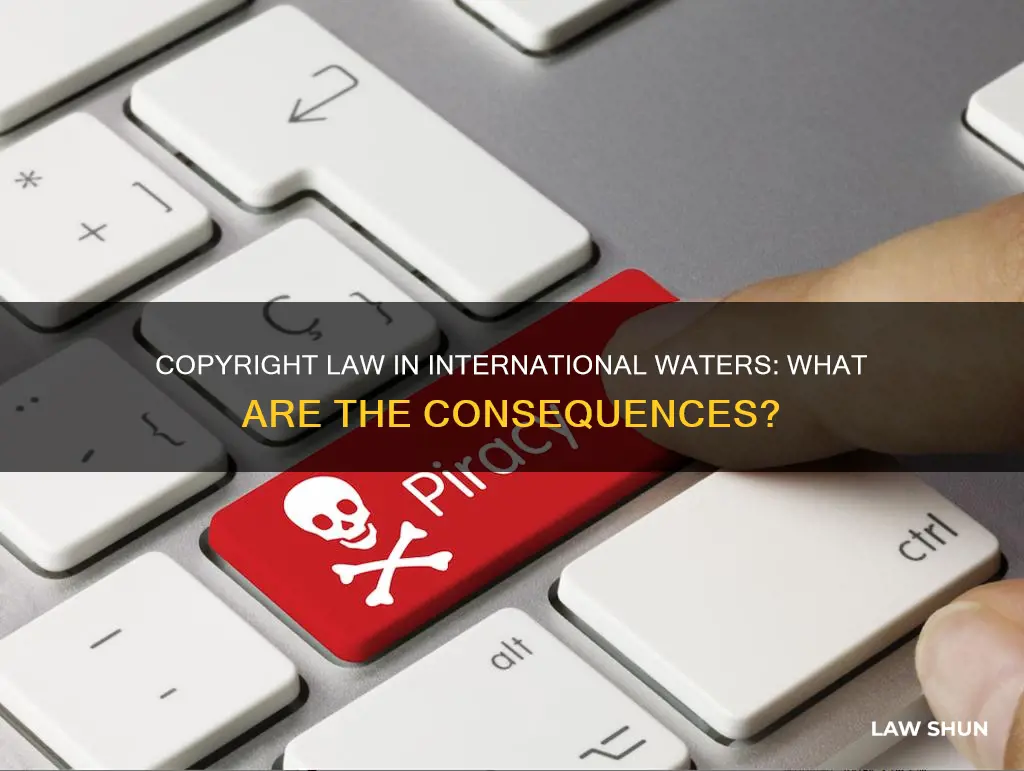 what happens if you break copyright law in international waters