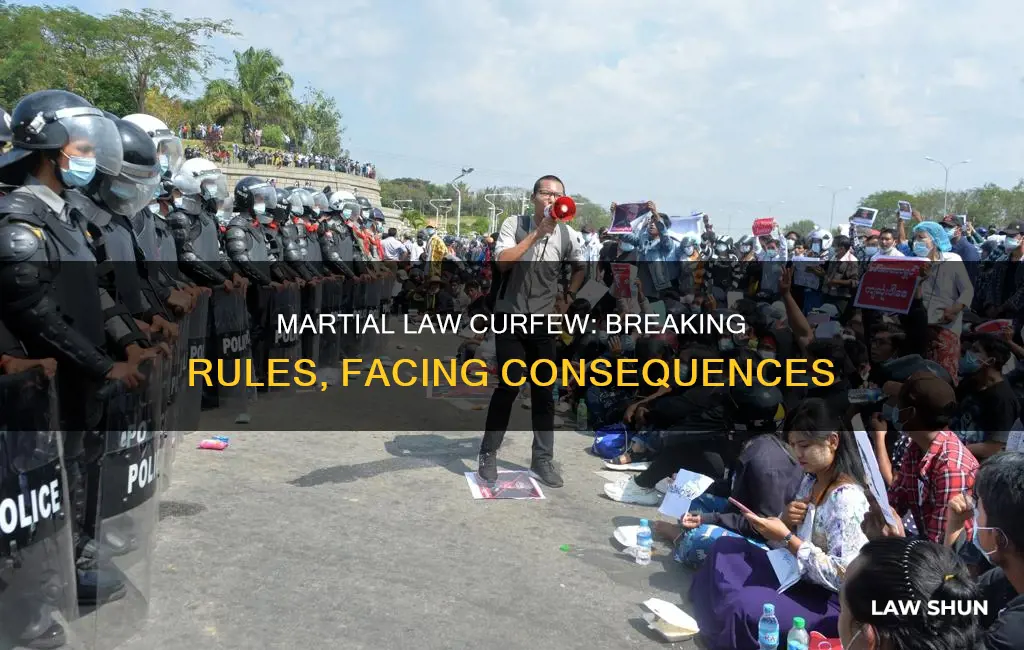 what happens if you break curfew during martial law