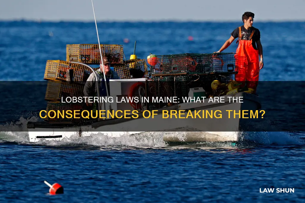 what happens if you break lobstering maine laws