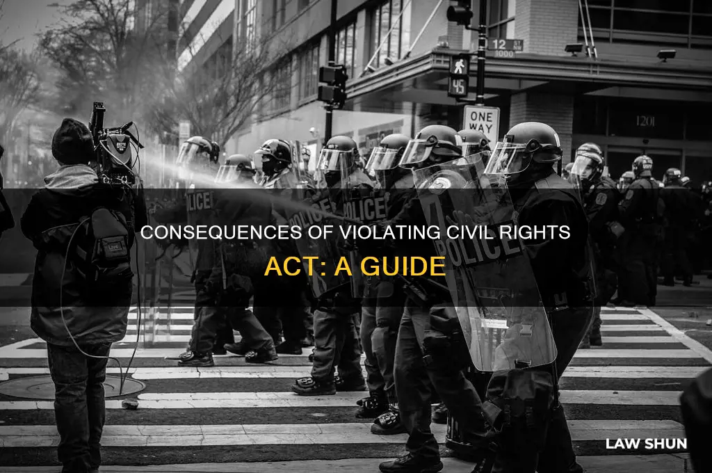 what happens if you break the civil rights act law