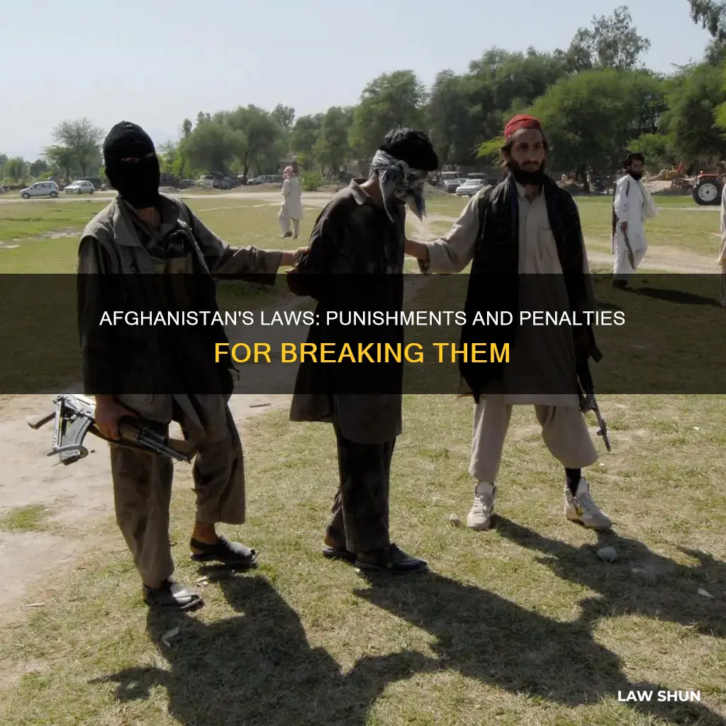 what happens if you break the law in afghanistan