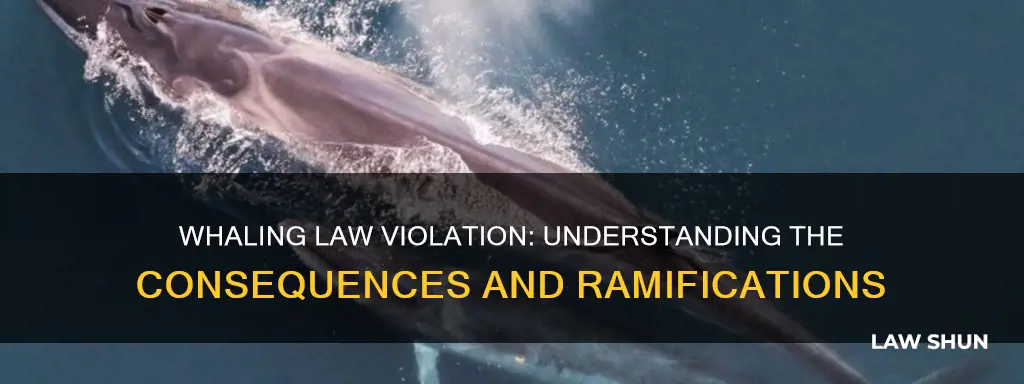 what happens if you break the whaleing law