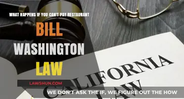 Washington Law: Can't Pay Your Restaurant Bill?