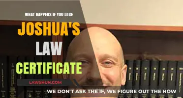 Losing Joshua's Law Certificate: Consequences and Steps to Take