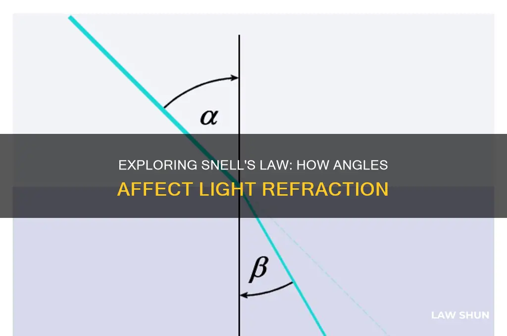 what happens in a angle in a snell