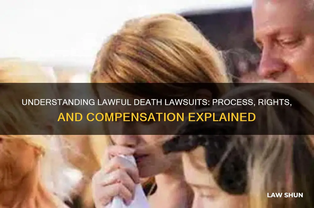 what happens in a lawful death lawsuit