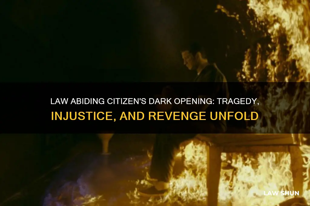 what happens in the beginning of law abiding citizen