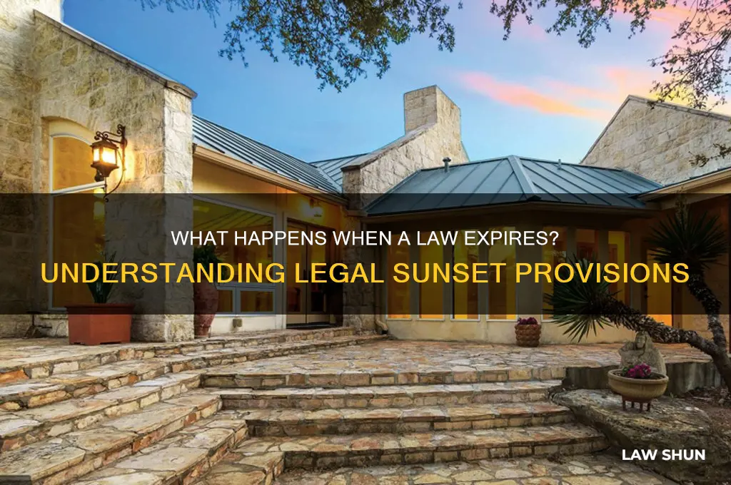 what happens law expires