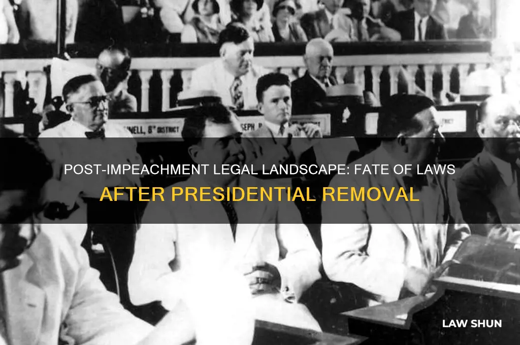 what happens to laws after an impeachment