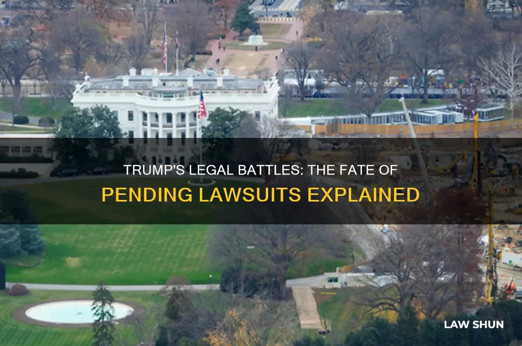 what happens to the law suits against trump