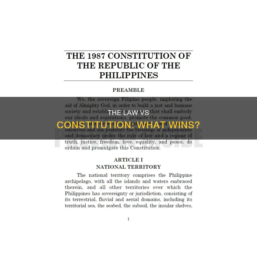 what happens when a law contradicts the constitution