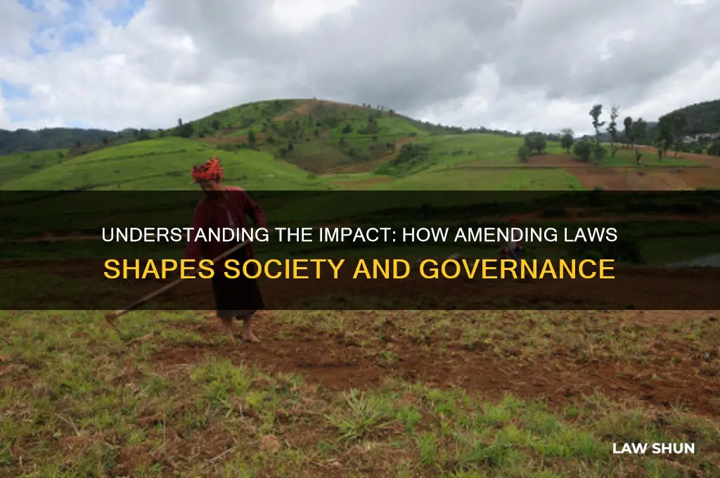 what happens when a law is amended