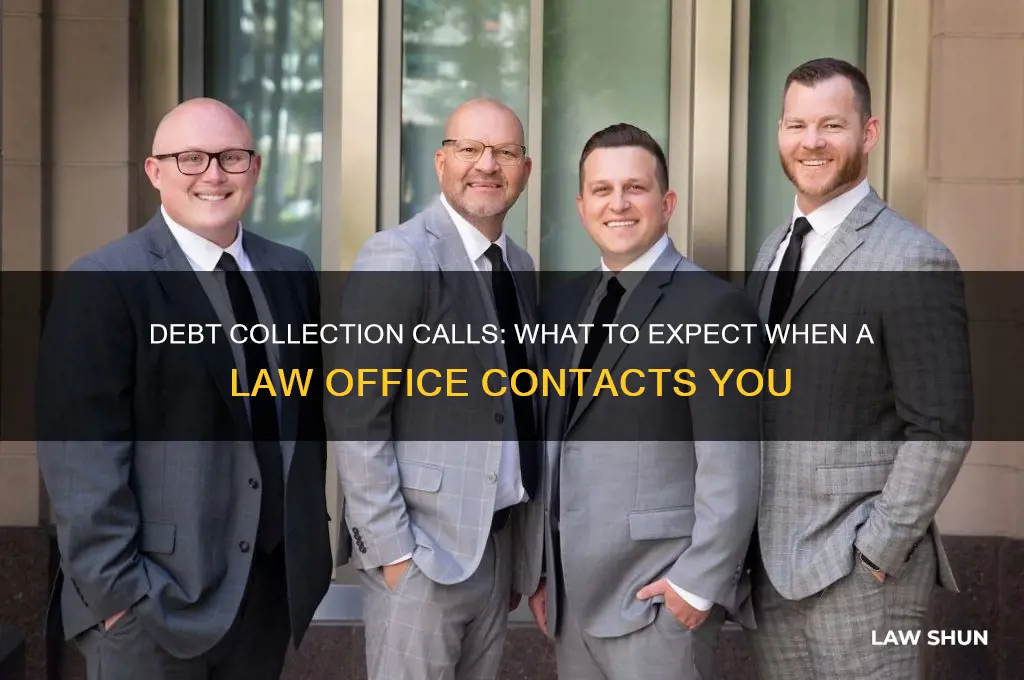 what happens when a law office contacts about a debt