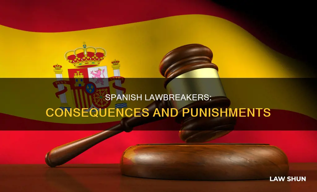 what happens when a person in spain breaks a law