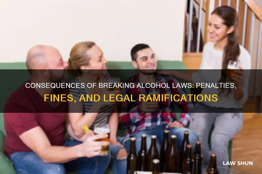 what happens when alcohol laws are broken