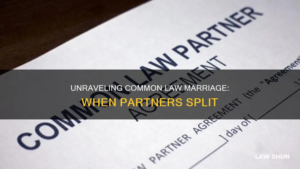 what happens when common law partners split