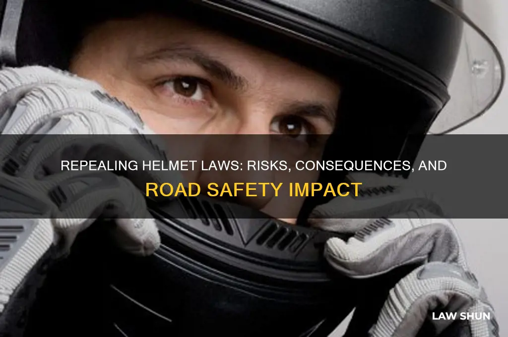 what happens when mandatory motorcycle helmet laws are repealed