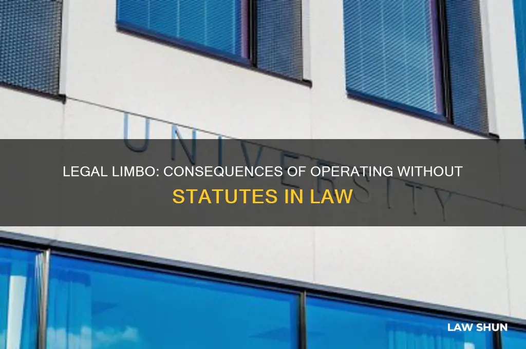 what happens when no statutes in law