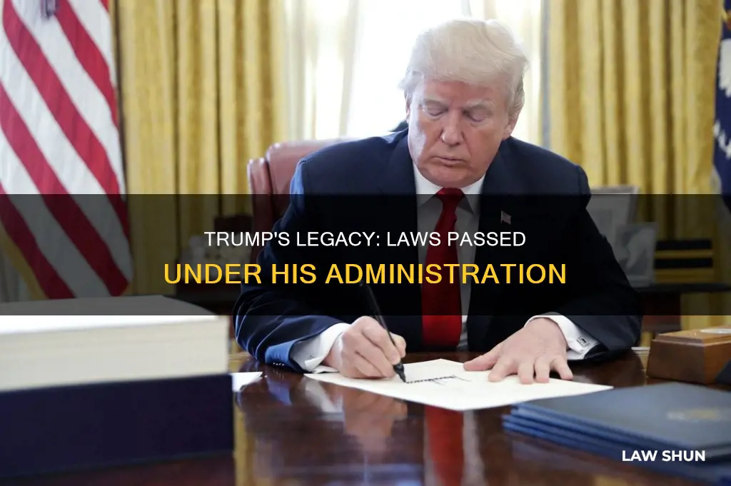 what has actually become law under trump